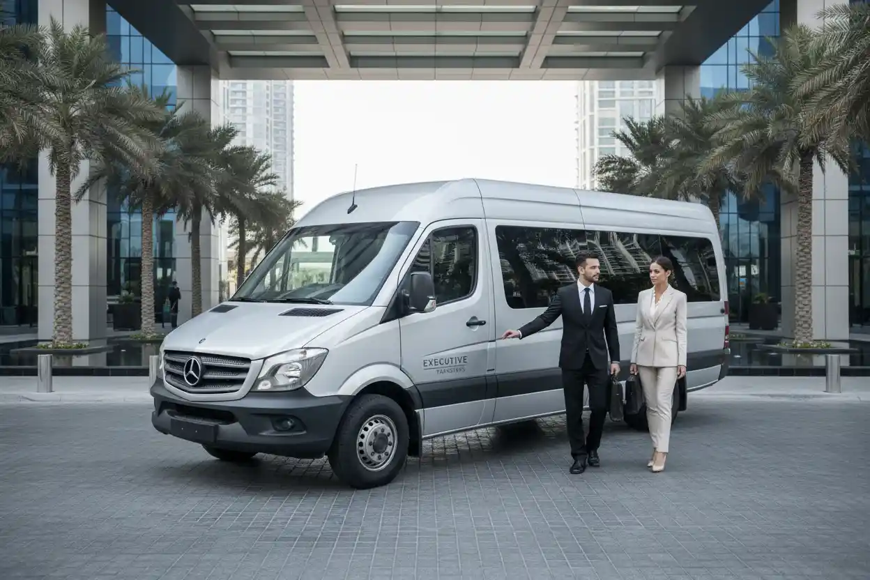 Passenger Van Rental Dubai | 7–14 Seater With Driver At Fair Price
