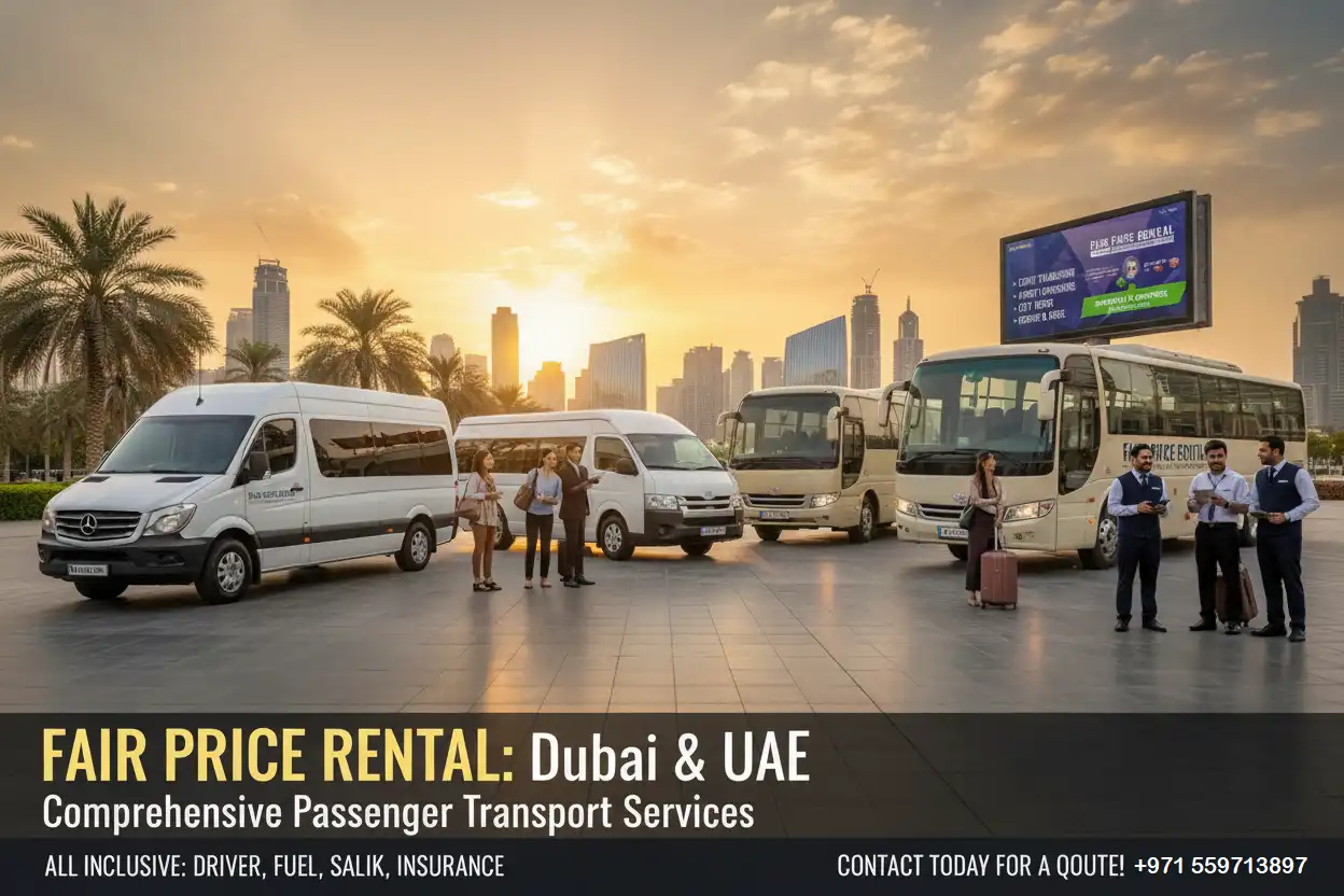 Passenger Transport Services in Dubai and UAE - Fair Price Rental