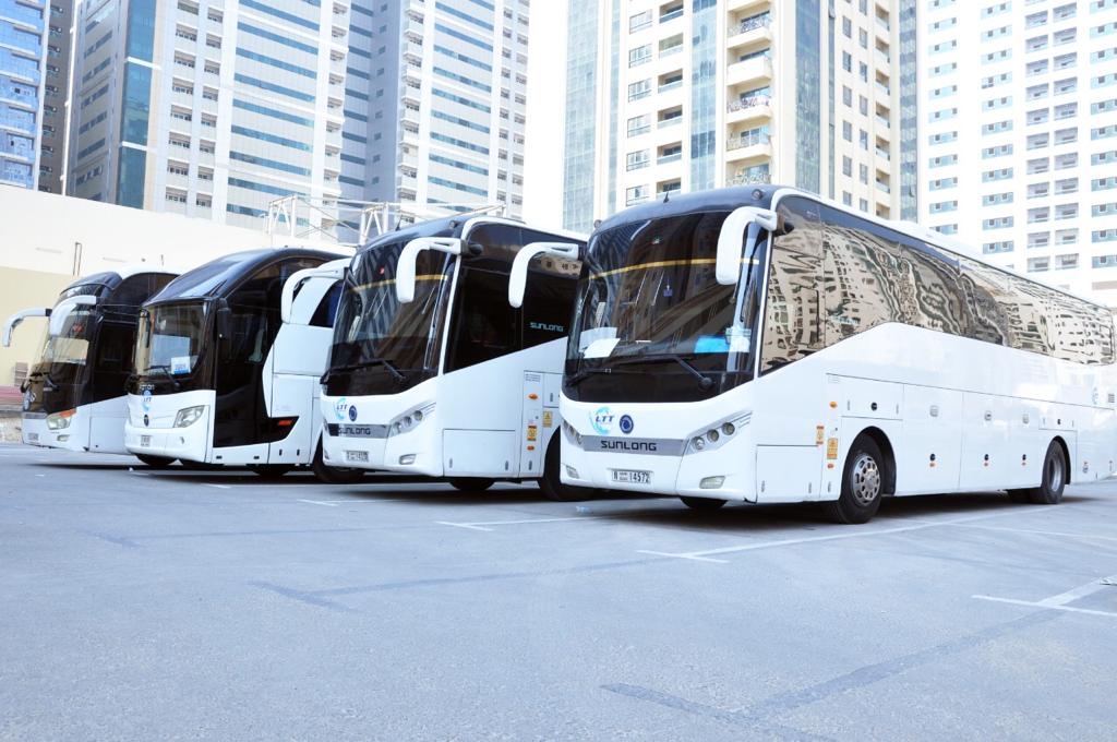 Luxury buses for rent in Dubai with Driver