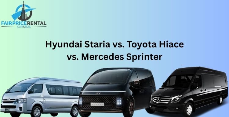 Hyundai Staria vs. Toyota Hiace vs. Mercedes Sprinter